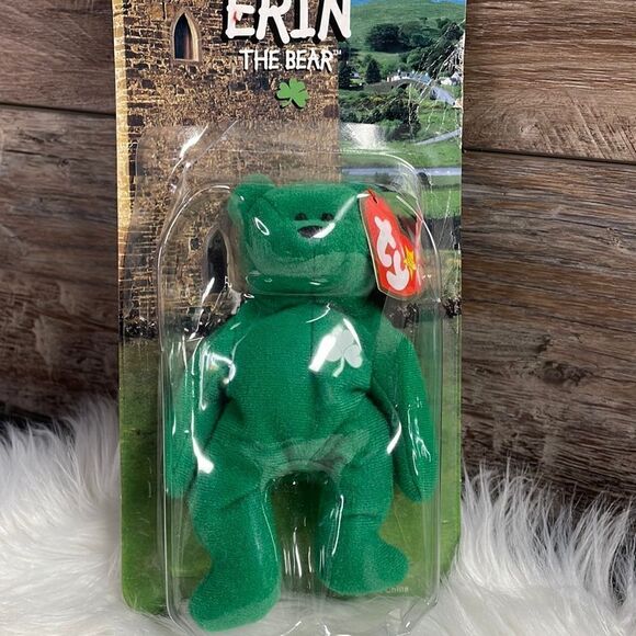 Ty Other - Vtg Ty Beanie Babies “Erin The Bear” Ronald McDonald House Charities St Pattys